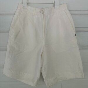 All Saints White Italian Cloth Women's Shorts, High-Waisted, US size 4